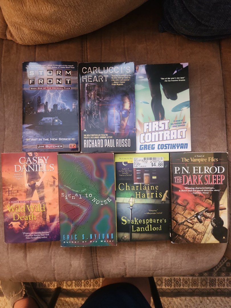 Fantasy Mystery Lot of 7 Paperback Books Set #2