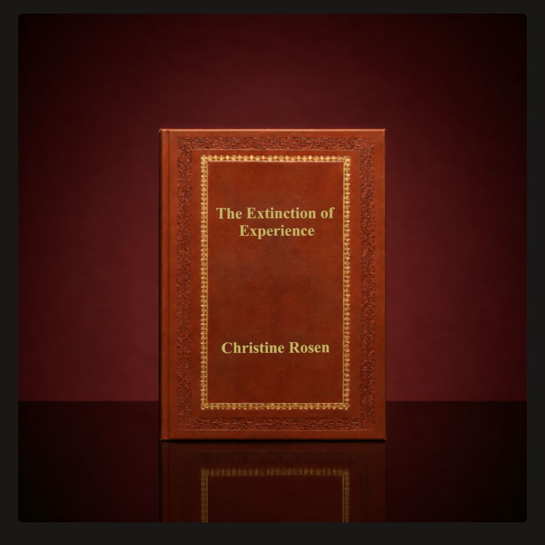 The Extinction of Experience: Reclaiming Our Humanity in a Digital World by Christine Rosen Leather Bound Edition