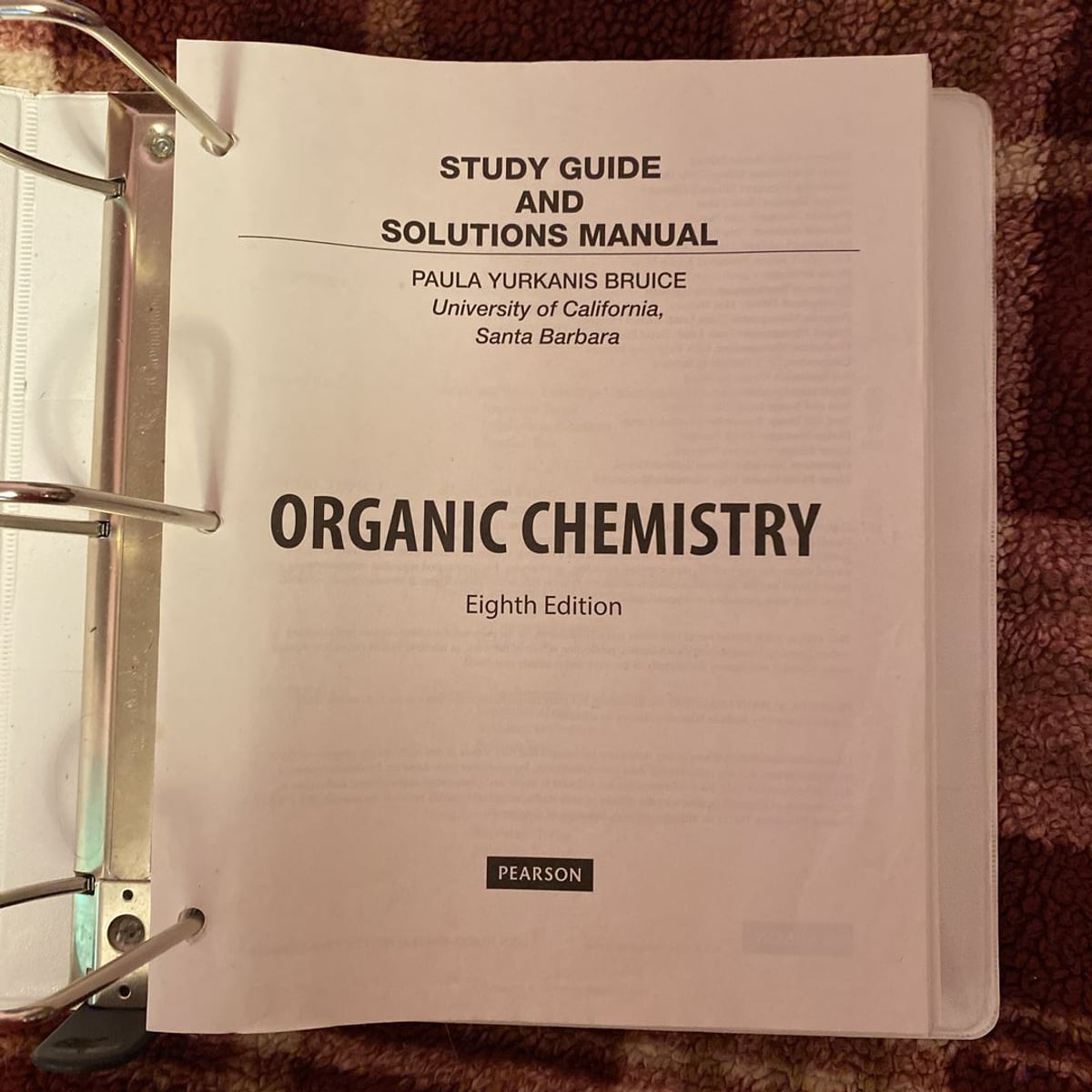Student Study Guide and Solutions Manual for Organic Chemistry by Paula ...