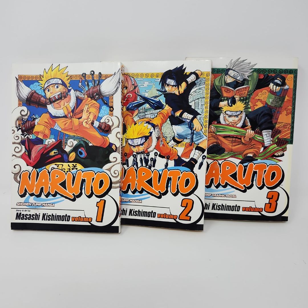 Naruto, Vol. 1-3 Manga Set