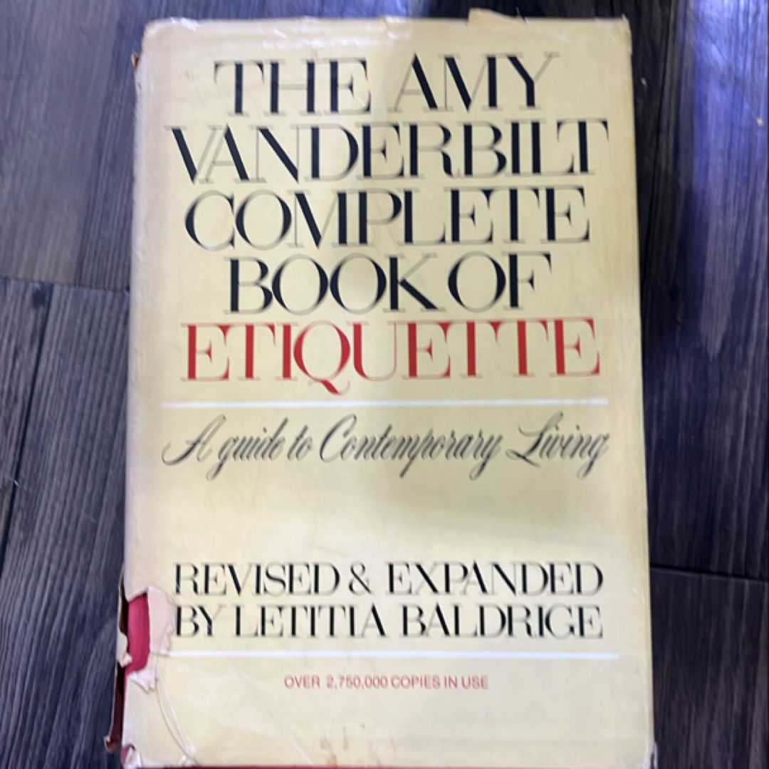The Amy Vanderbilt's Complete Book of Etiquette
