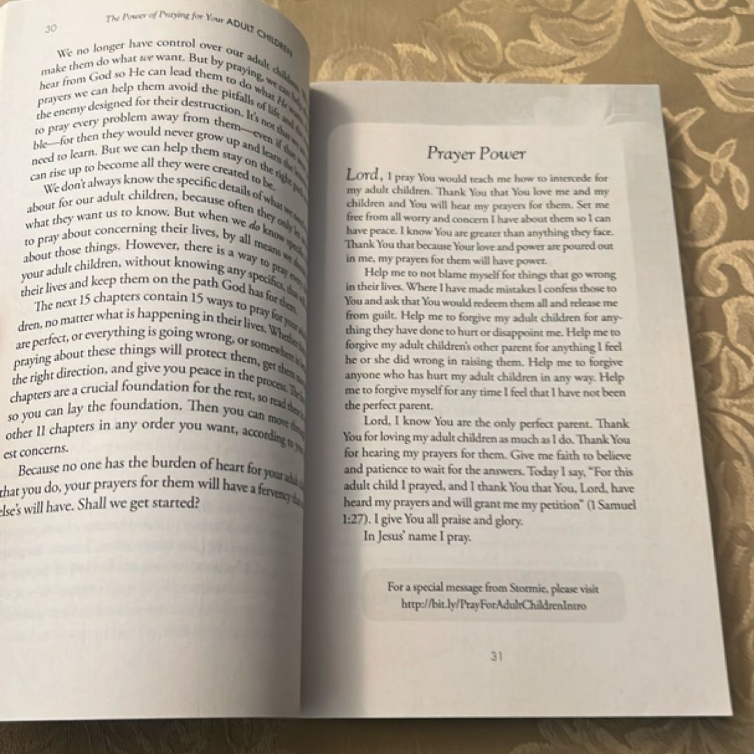The Power of Praying for Your Adult Children by Stormie Omartian