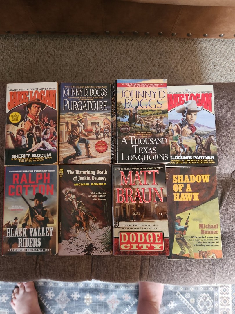 Western Paperback Books Lot Of 8