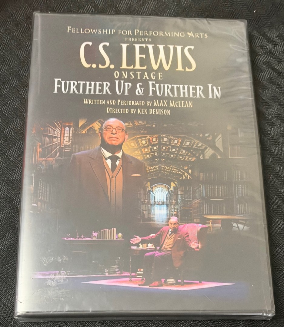 C.S. Lewis On Stage Further Up & Further In DVD Max McLean New Factory Sealed