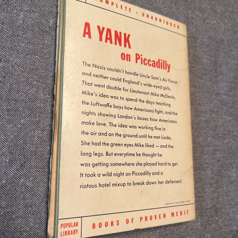 A yank on Piccadilly