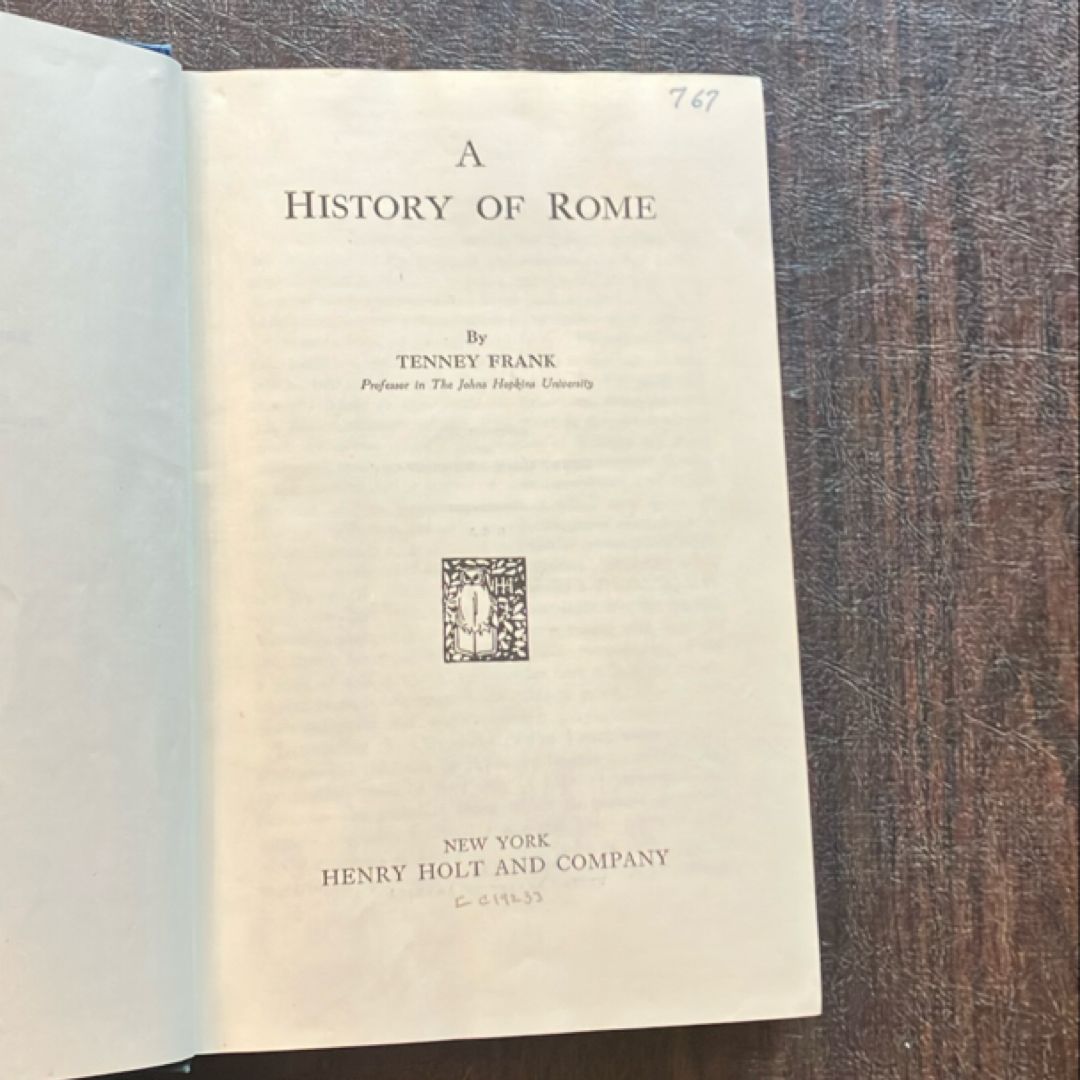 A History of Rome (1923)