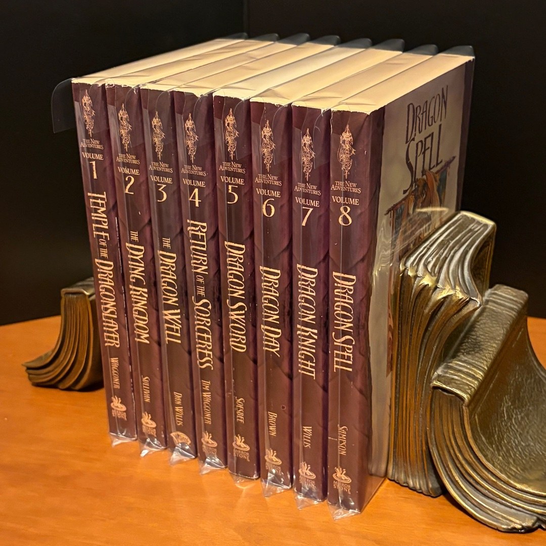 DragonLance: Complete First Edition New Adventures Series 1-8: Temple of the Dragonslayer, Dying Kingdom, Dragon Well, Return of the Sorceress, Dragon Day, Dragon Knight, Dragon Spell