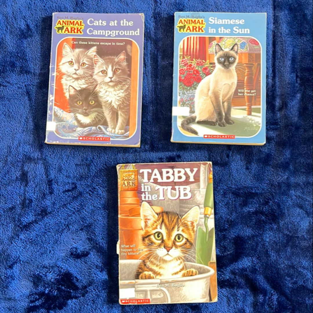 Cat-Themed Early Reader Books (3-Book Bundle) | Tabby, Siamese & Campground Stories