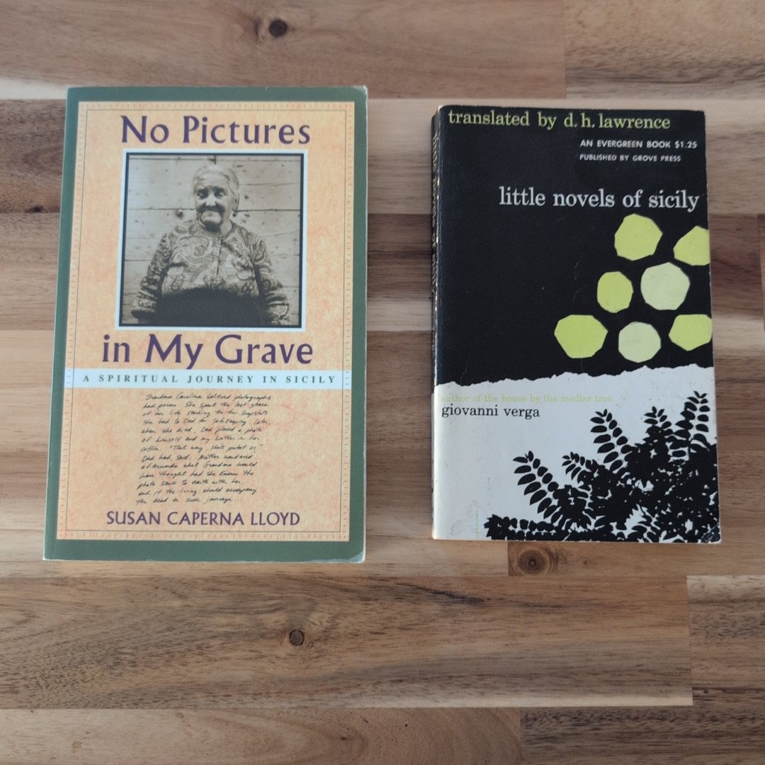 Lot of 2: Little Novels of Sicily & No Pictures in My Grave