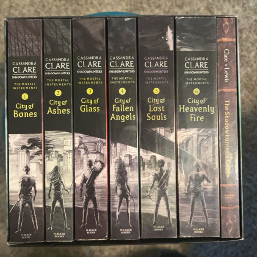 Cassandra Clare The Mortal Instruments: A Shadowhunters Collection 7 Books Set (Bones, Ashes, Glass, Fallen Angels, Lost Souls, Heavenly Fire + The Shadowhunter's Codex)