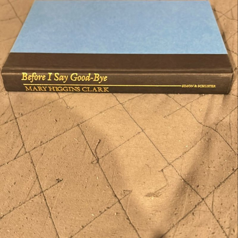Before I Say Good-Bye