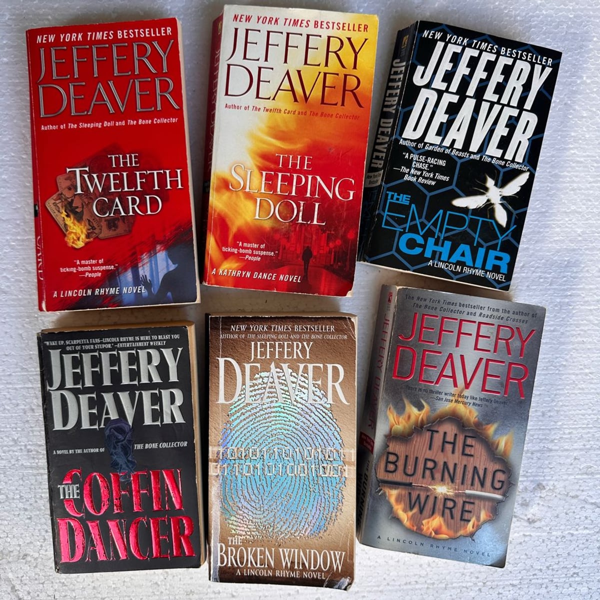 Lot of Six Jeffery Deaver suspense novels- all Good by Jeffery Deaver ...