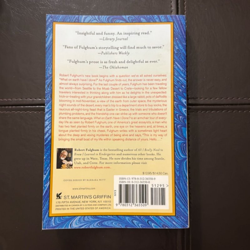 What on Earth Have I Done?