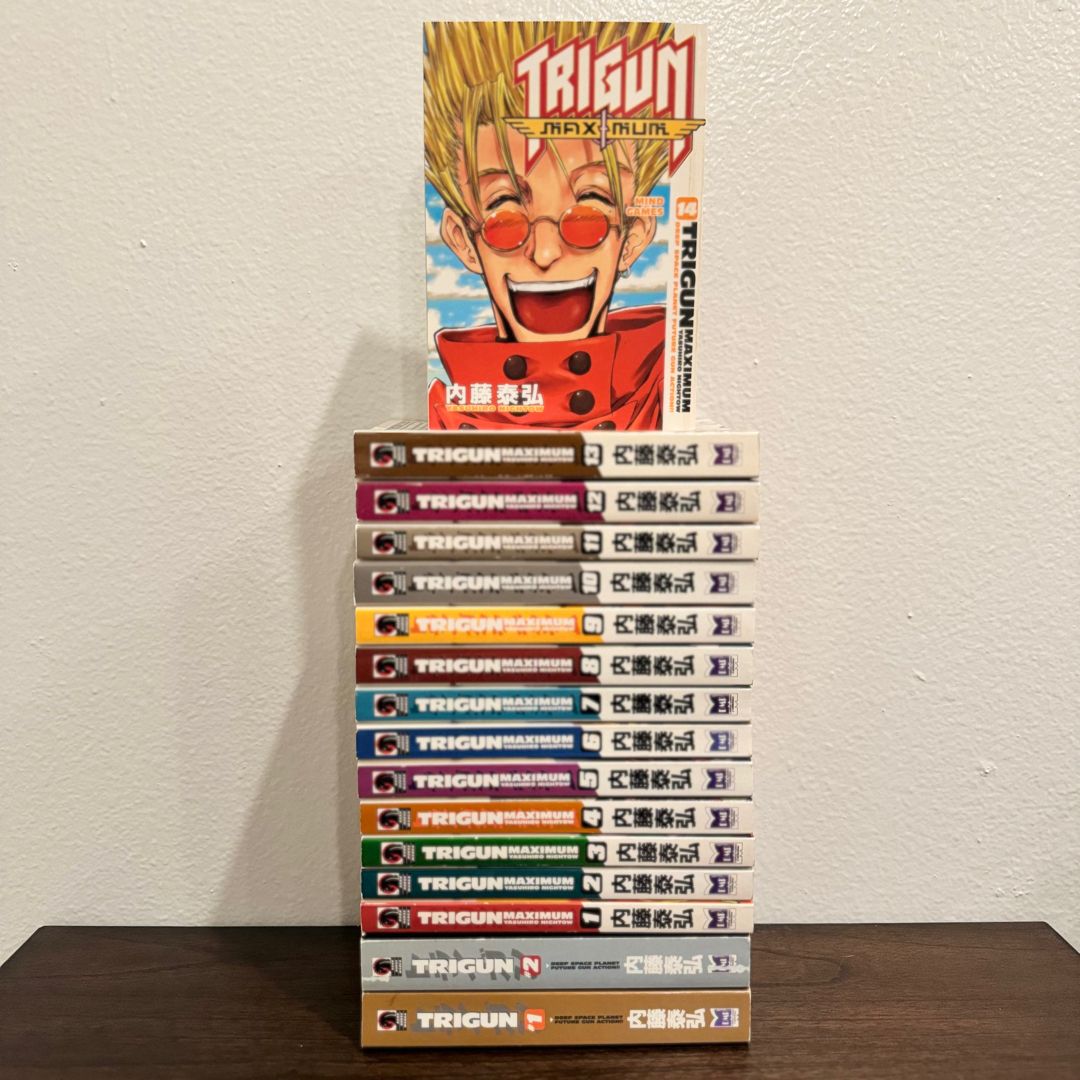 Trigun 1-2 & Trigun Maximum 1-14 Complete Sets • [Out of Print