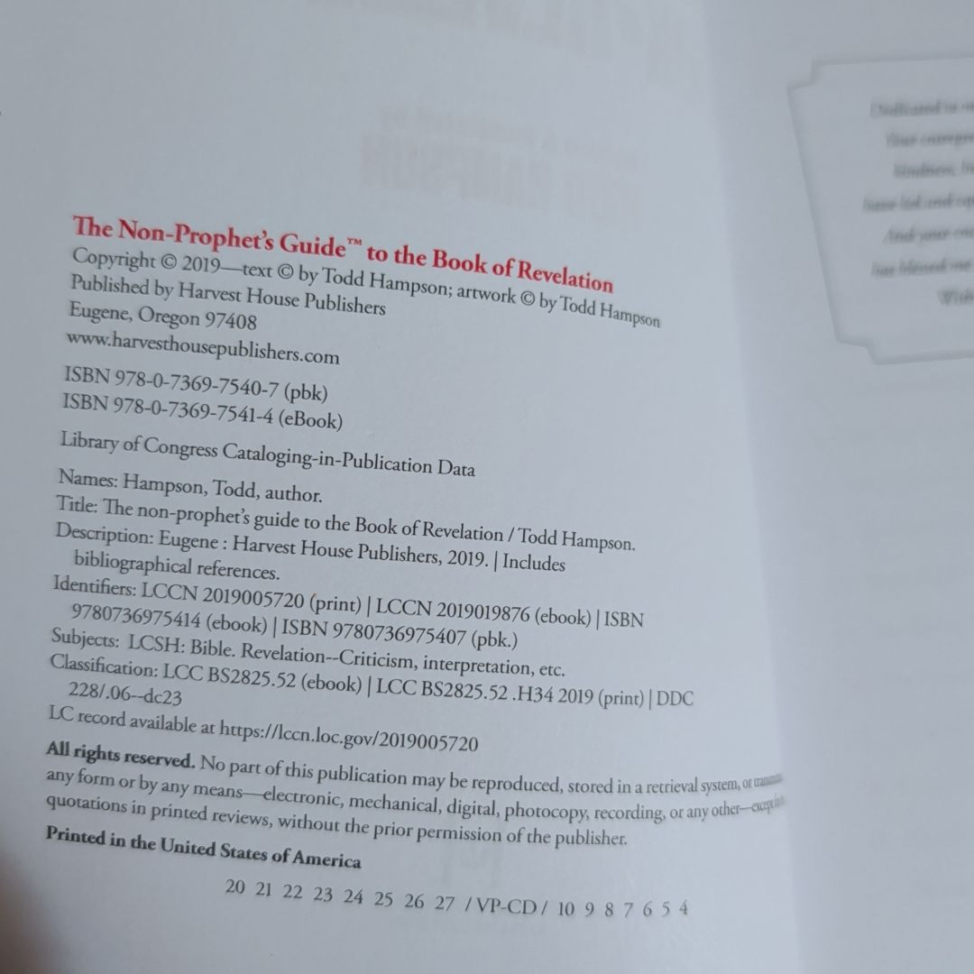 The Non-Prophet's Guide to the Book of Revelation by Todd Hampson