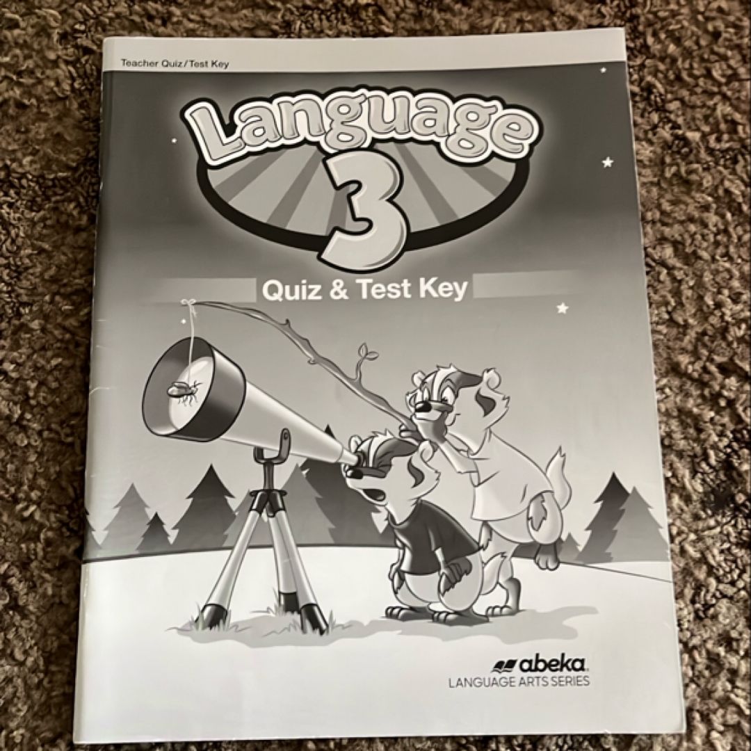 New Abeka Language 3 Quiz And Test Teacher's Key 