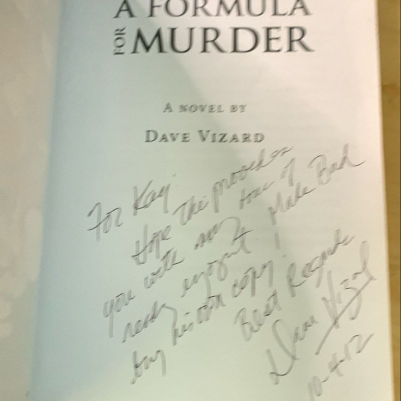 A Formula for Murder by Dave Vizard