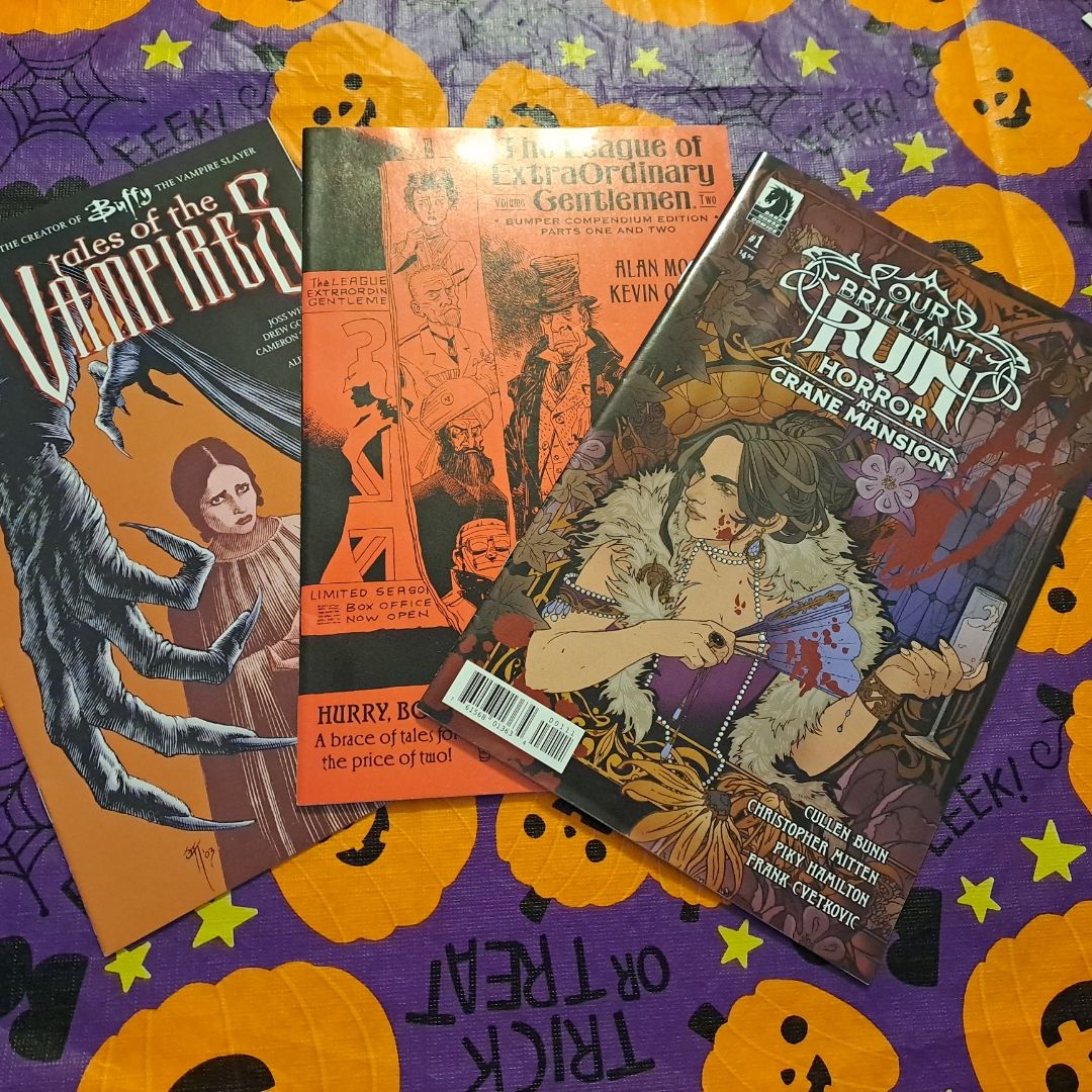 Tales of the Vampires; The League of Extraordinary Gentlemen Bumper Compendium Edition; Our Brilliant Ruin: Horror at Crane Mansion
