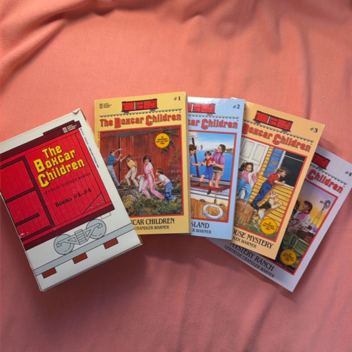 Vintage Box Set: The Boxcar Children Books #1-#4 by Gertrude Chandler ...