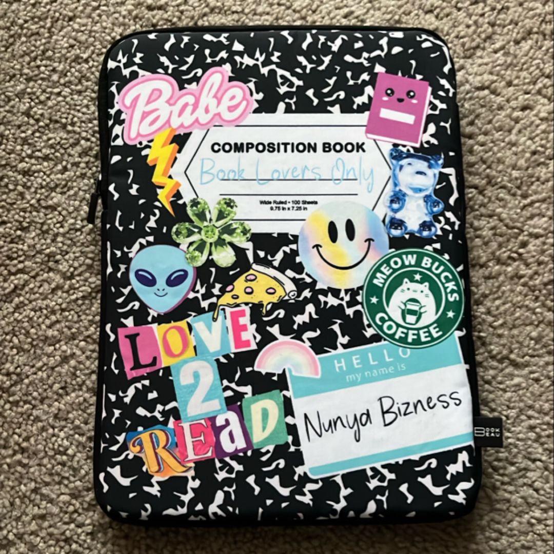 “Book Lovers Only” Composition Book Sleeve Indie