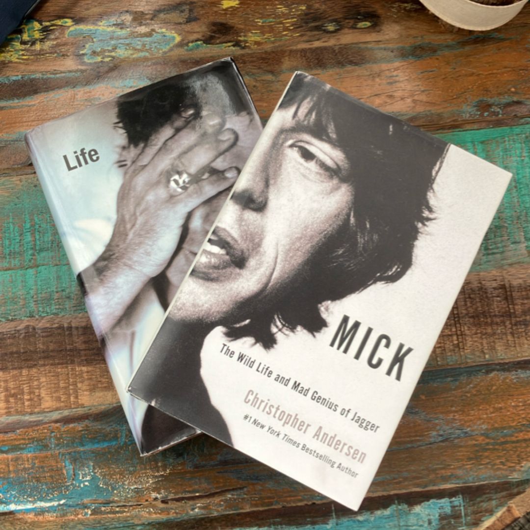 2 BOOKS: Mick + Life (Keith Richards)