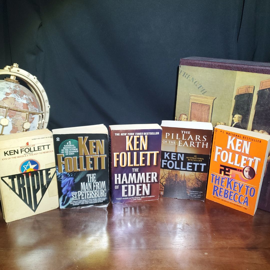 5 Ken Follett Novels 