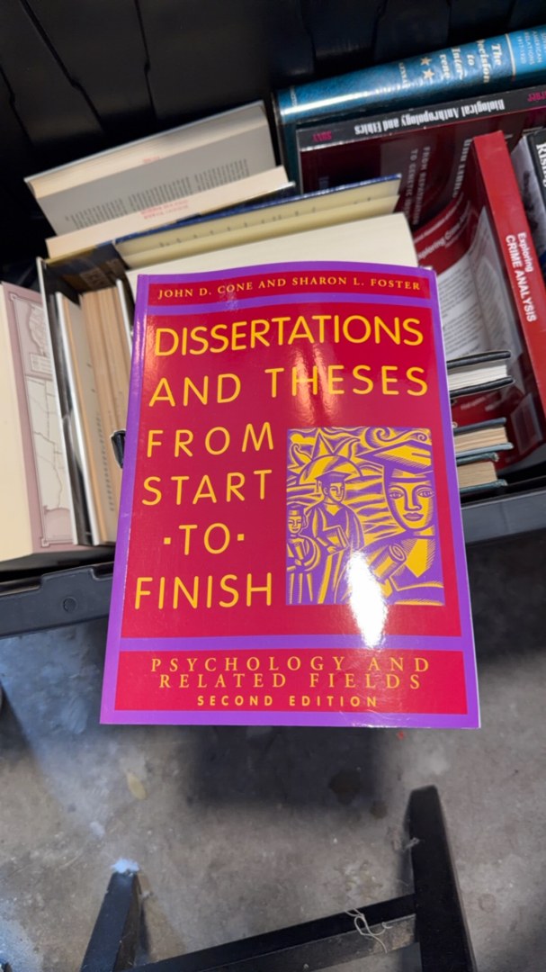 Dissertations and Theses from Start to Finish