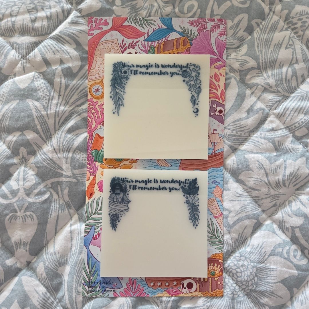 Illumicrate clear sticky notes