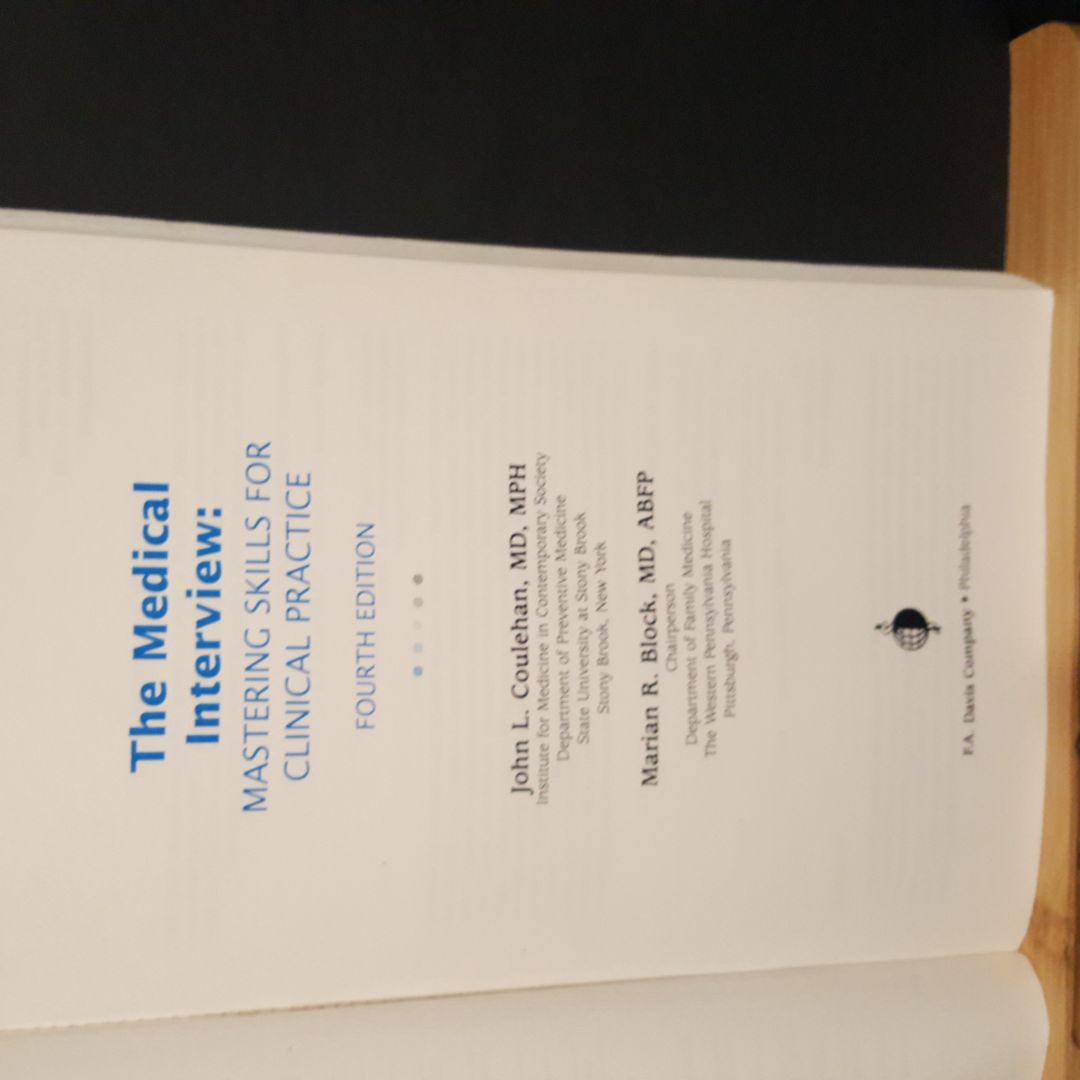 The Medical Interview by John L. Coulehan, Marian R. Block
