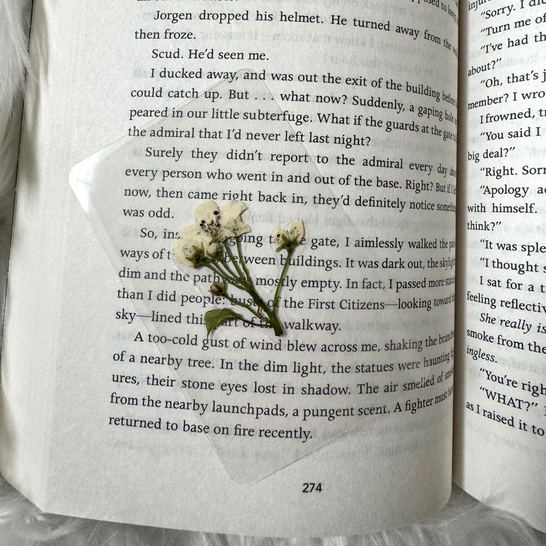 Real Handmade Flower Bookmark