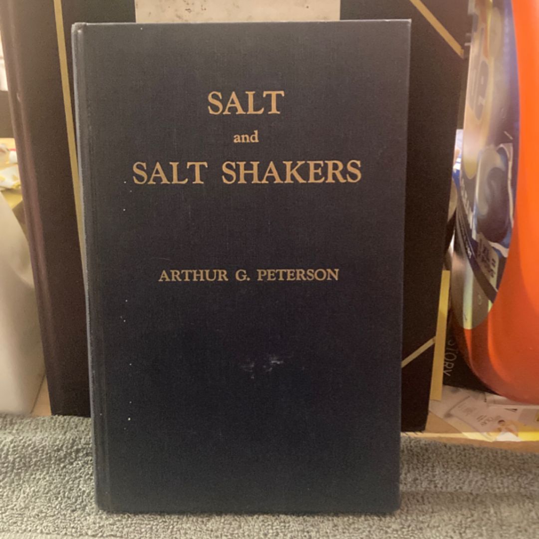Salt and Salt Shakers (VINTAGE 1960)(SIGNED)