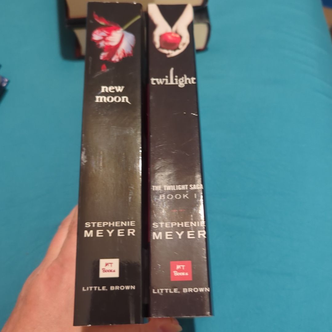 Twilight (T), New Moon (T), Eclipse (HC), Breaking Dawn (HC)