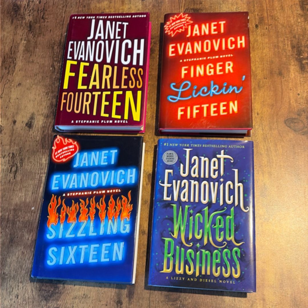 Lot of 4 Stephanie Plum Bks: Fourteen/Fifteen/Sixteen/Wicked Businesss