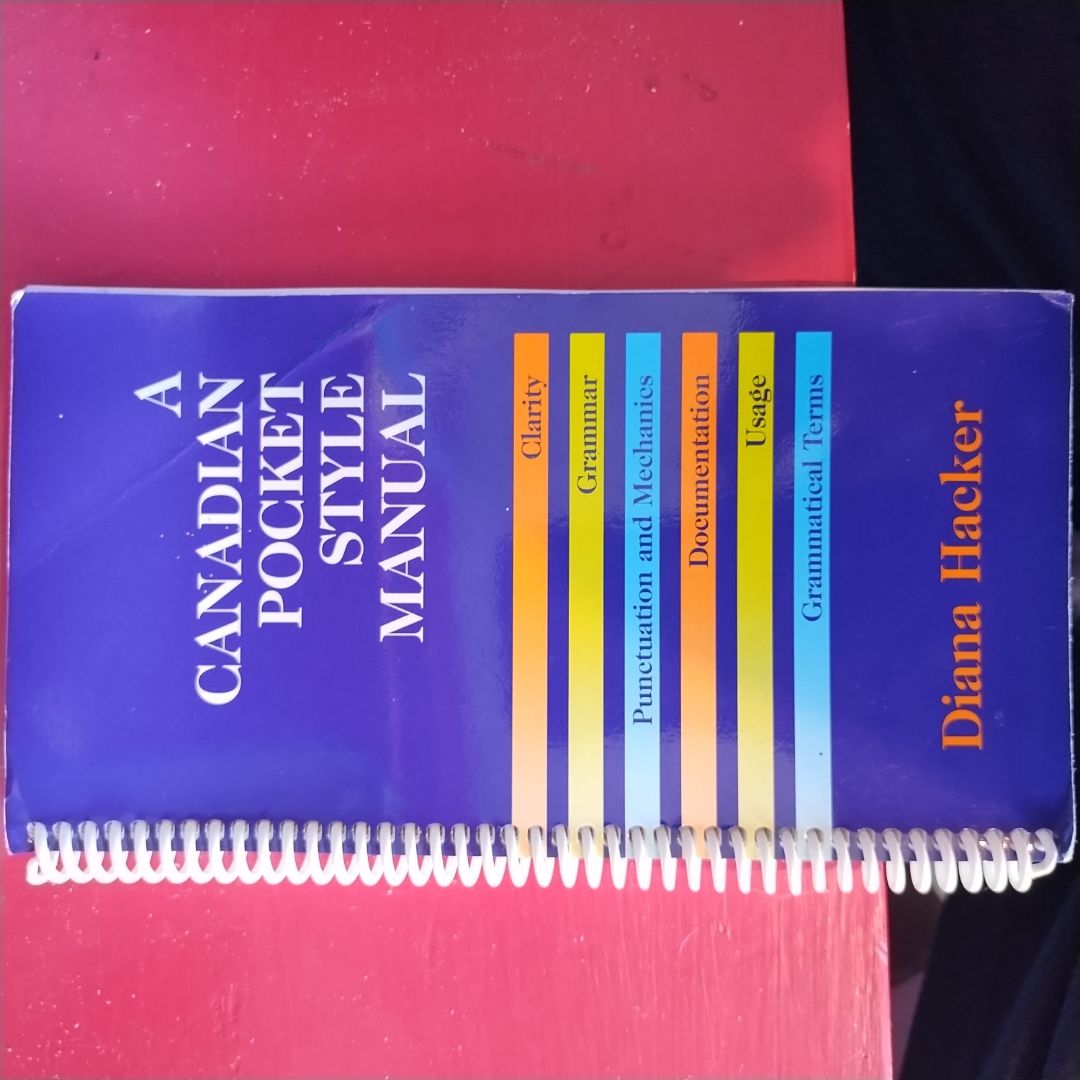 A Canadian Pocket Style Manual