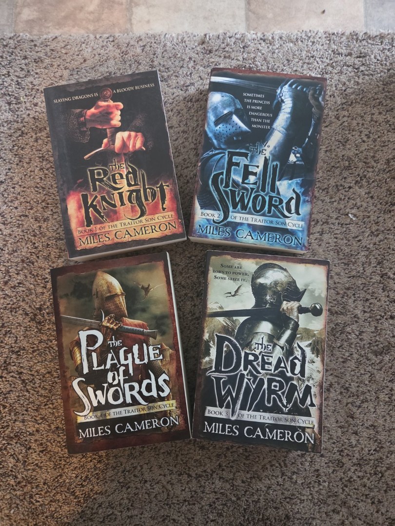 The Red Knight, The Fell Sword, The Dread Wyrm, The Plague of Swords