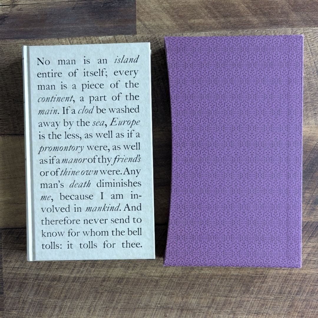 (Limited Time Sale) No Man is an Island: A Selection From the Prose of John Donne (Folio Society 1997)