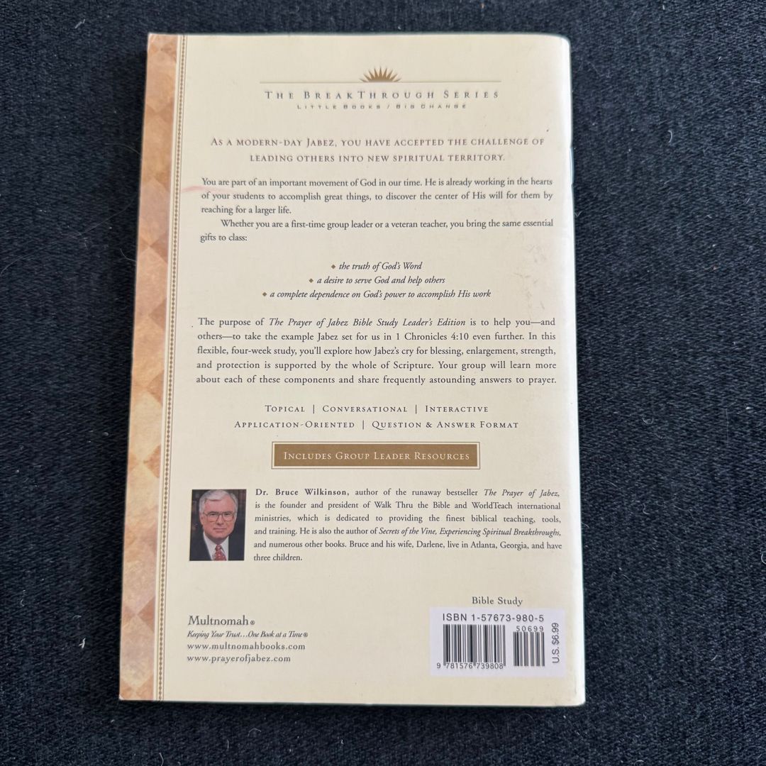 The Prayer of Jabez Bible Study Leader's Edition