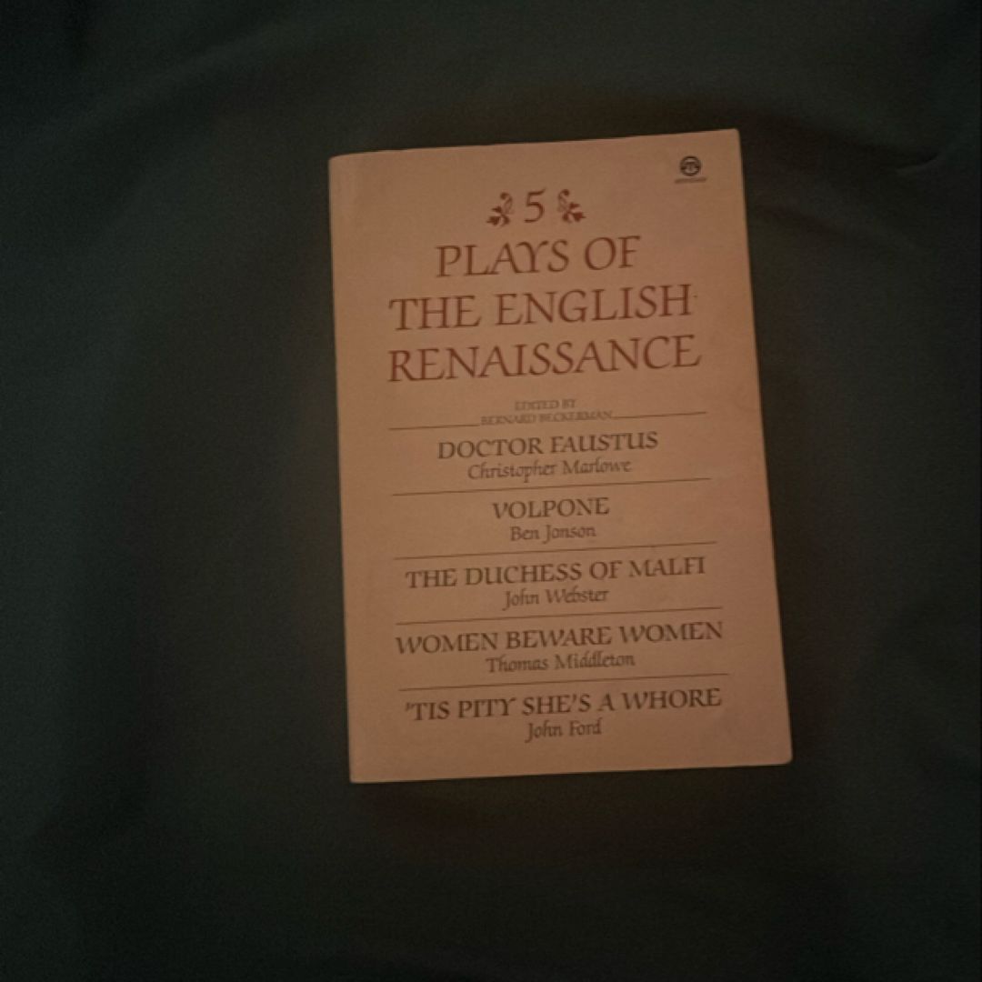 Five Plays of the English Renaissance