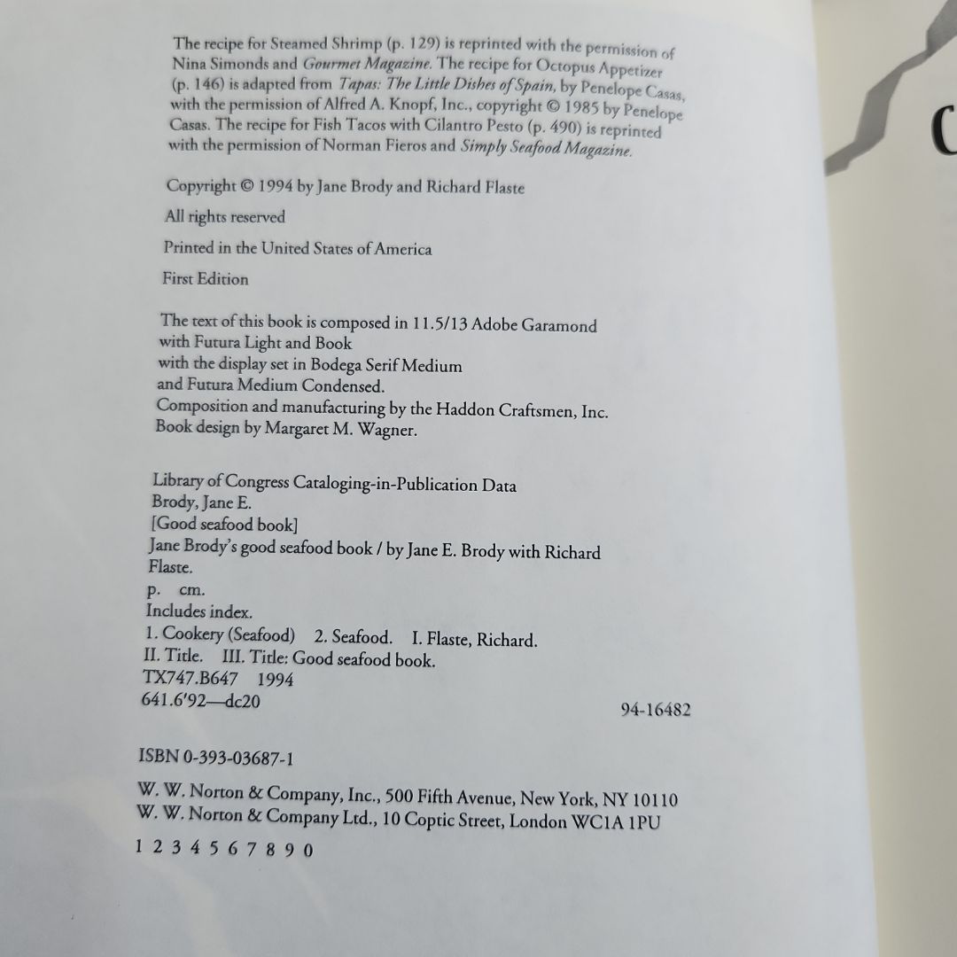 Jane Brody's Good Seafood Book