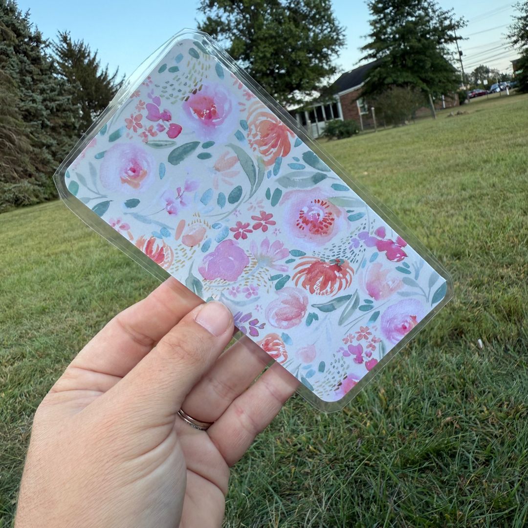 Watercolors & floral bookmark🔖