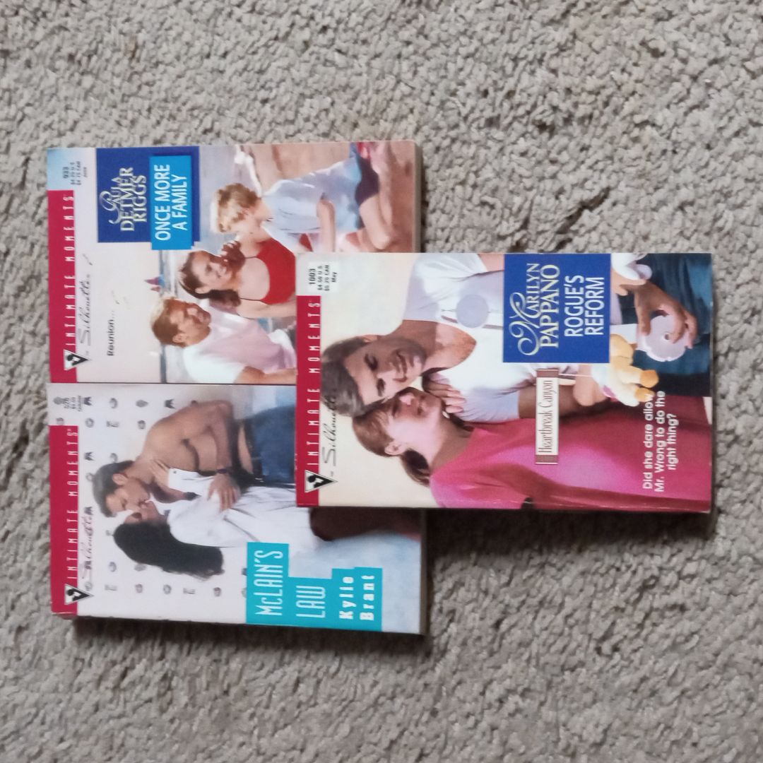 Silhoutte Intimate Moments 3 Book Bundle