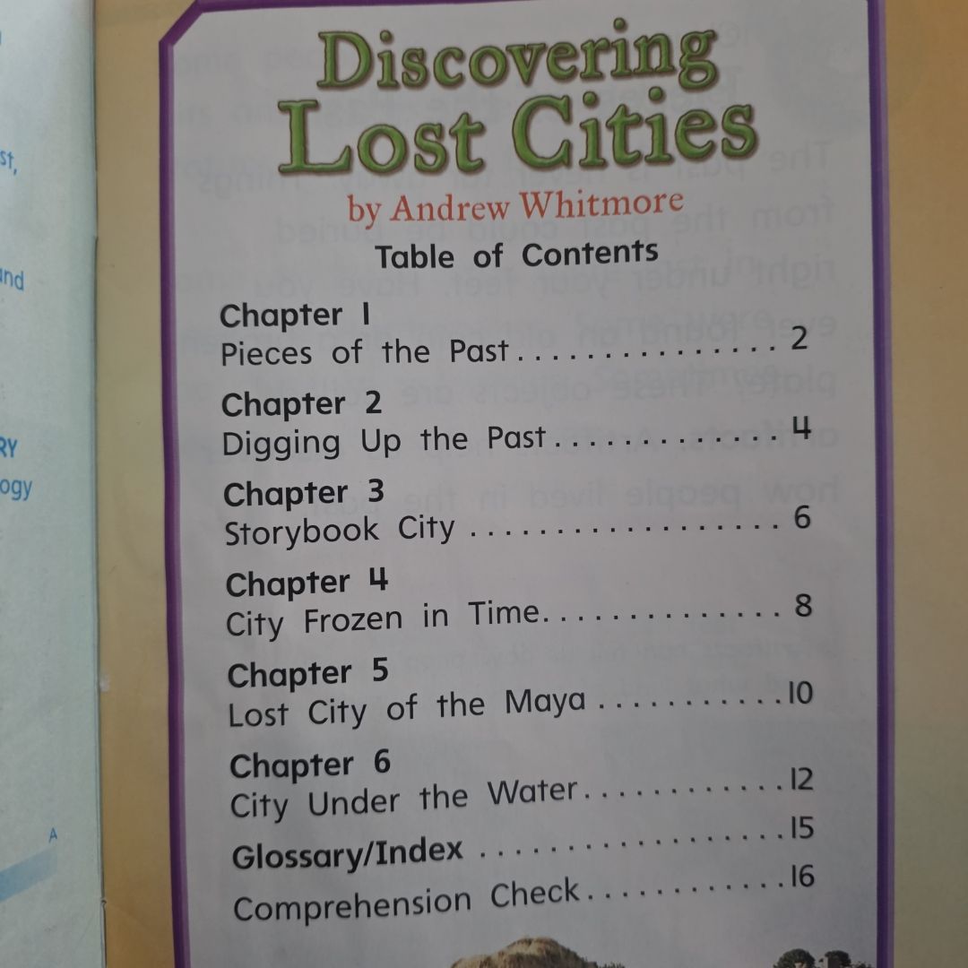 Discovering Lost Cities - Reader