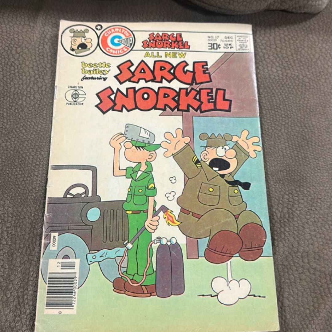Beetle Bailey with Sarge Snorkel, December 1976, Vol. 4,No. 17,