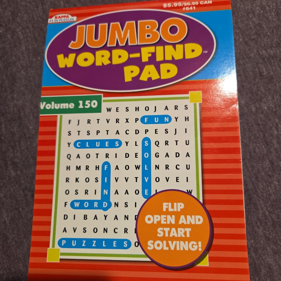 Jumbo Word-Find Pad (Volume 150)