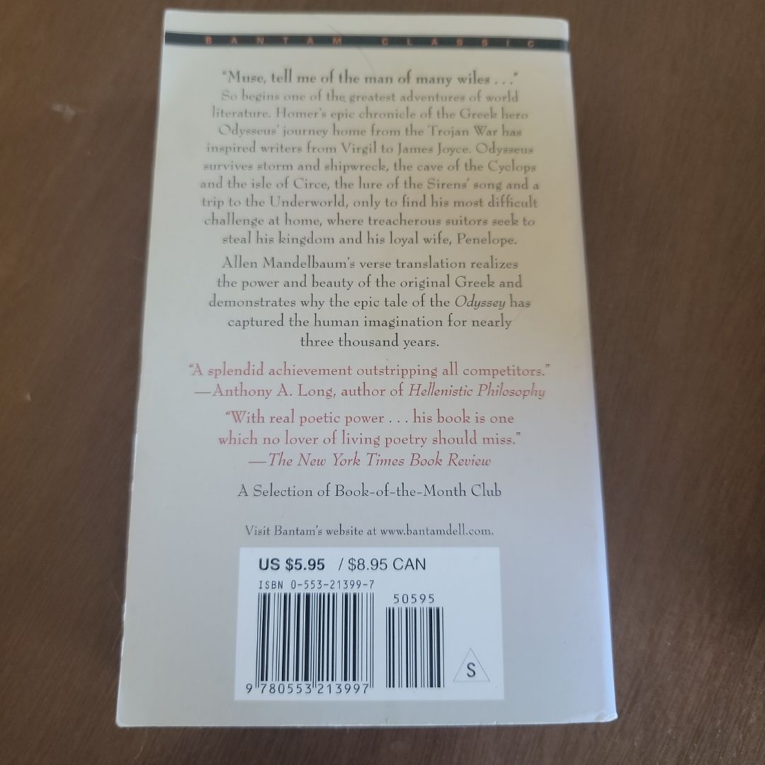 The Odyssey of Homer