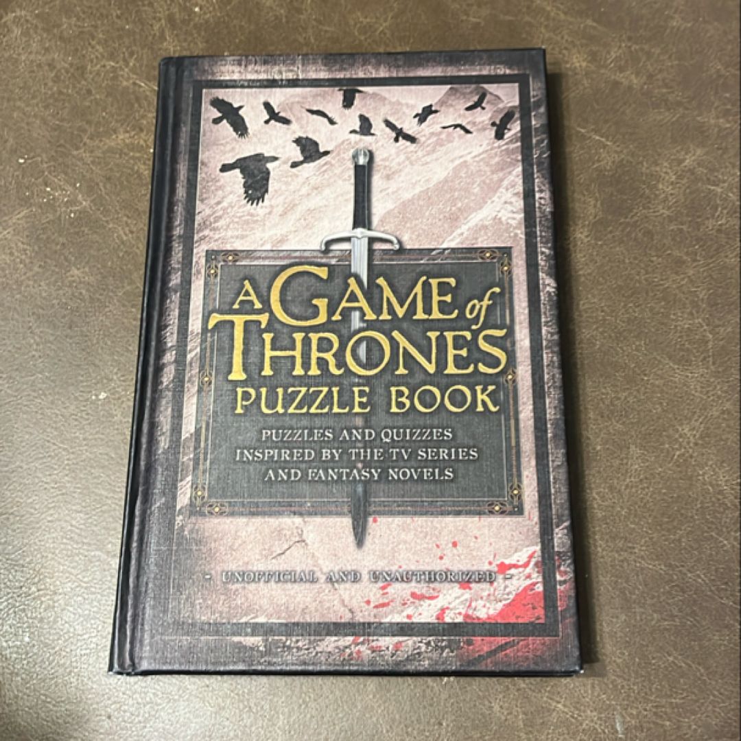 A Game of Thrones Puzzle Book