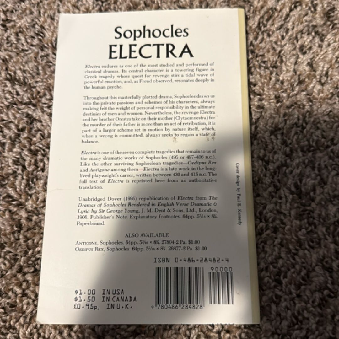 Electra by Sophocles, George Young