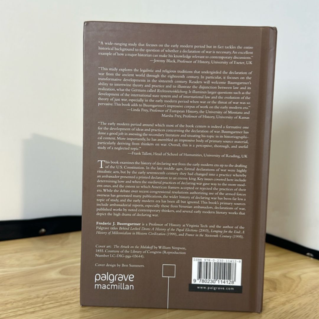 Declaring War in Early Modern Europe