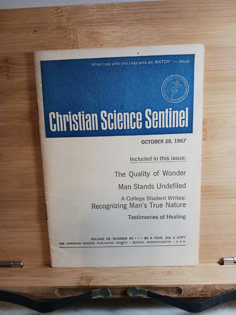 Christian Science Sentinel October 28th, 1967