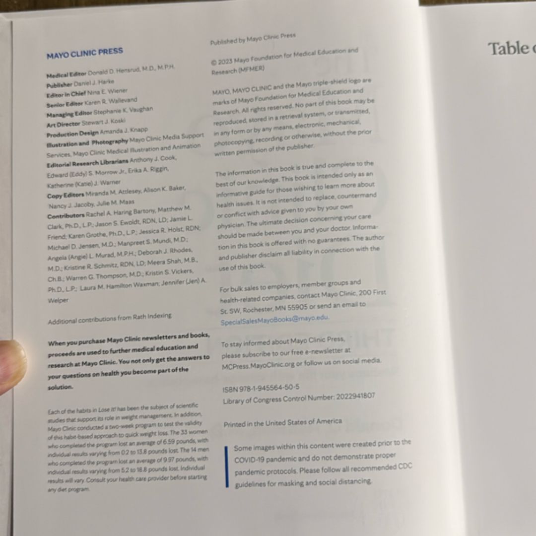 The Mayo Clinic Diet, 3rd Edition